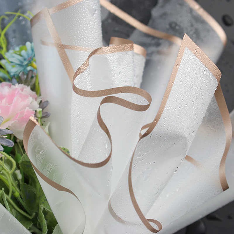 20-Pack Gold Edge Flower Wrapp - Flower Wrap Kraft recension och pris