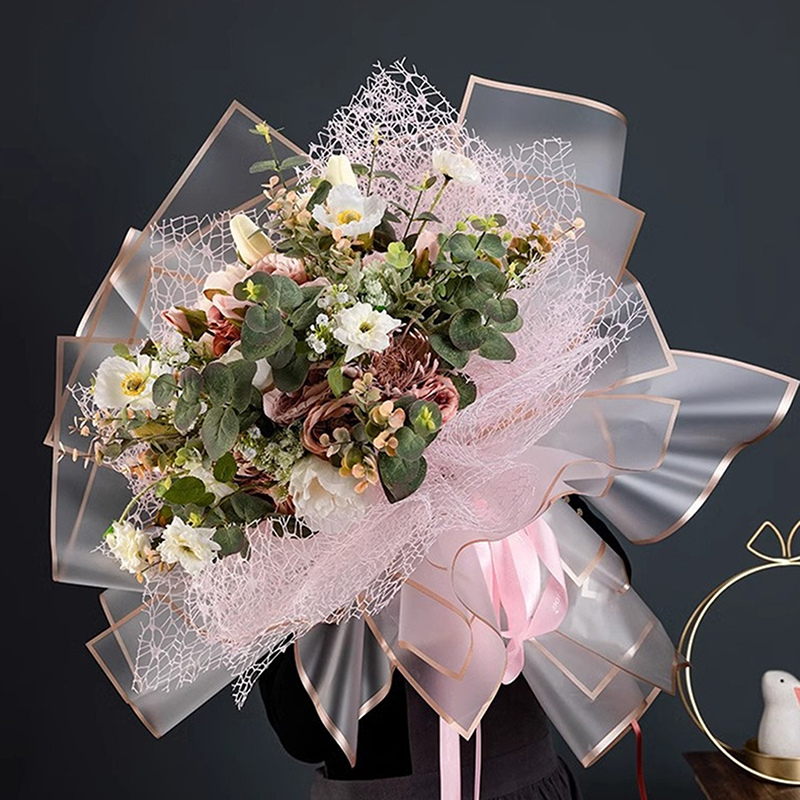 20-Pack Gold Edge Flower Wrapp - Flower Wrap Kraft recension och pris