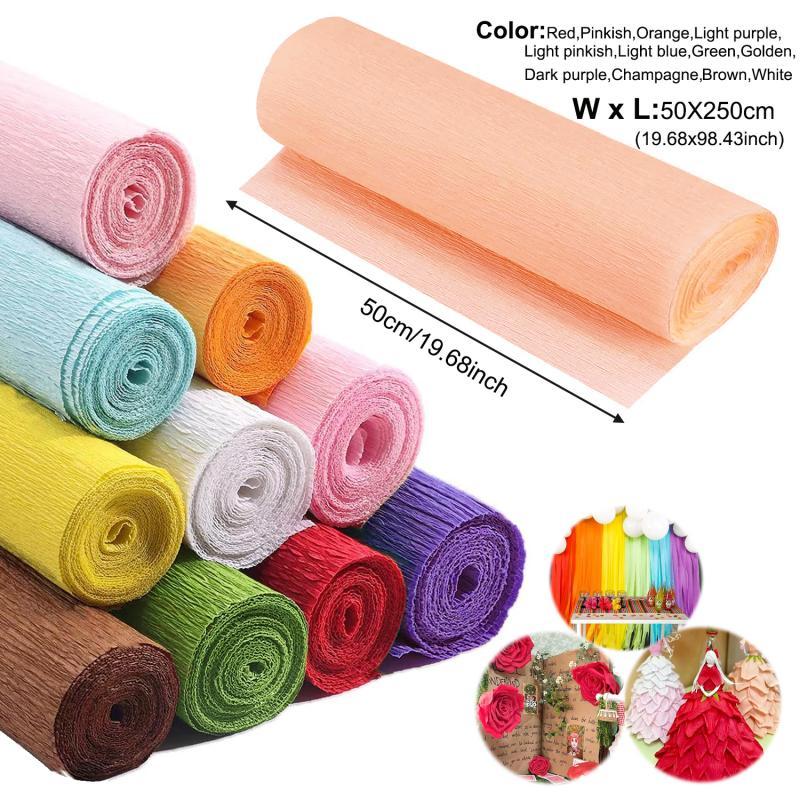 50x250cm Colored Crepe Paper R - Flower Wrap Kraft recension och pris