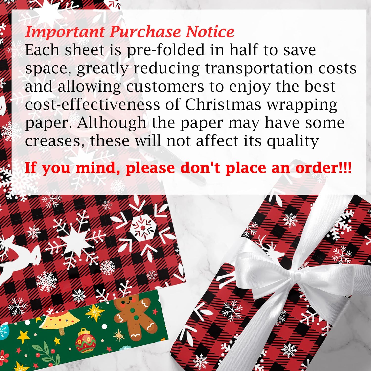 4pcs Christmas Kraft Wrapping  - Flower Wrap Kraft recension och pris
