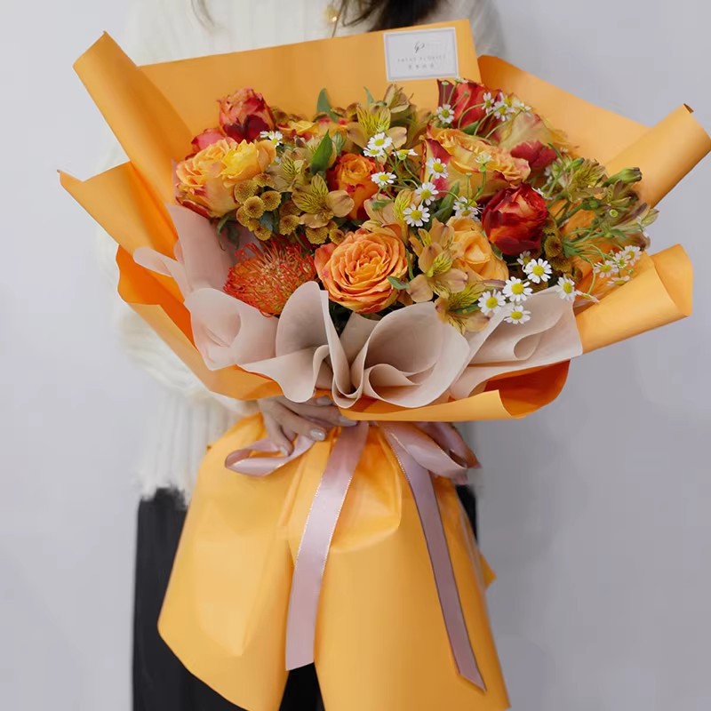 Korean Style Solid Color Paper - Flower Wrap Kraft recension och pris
