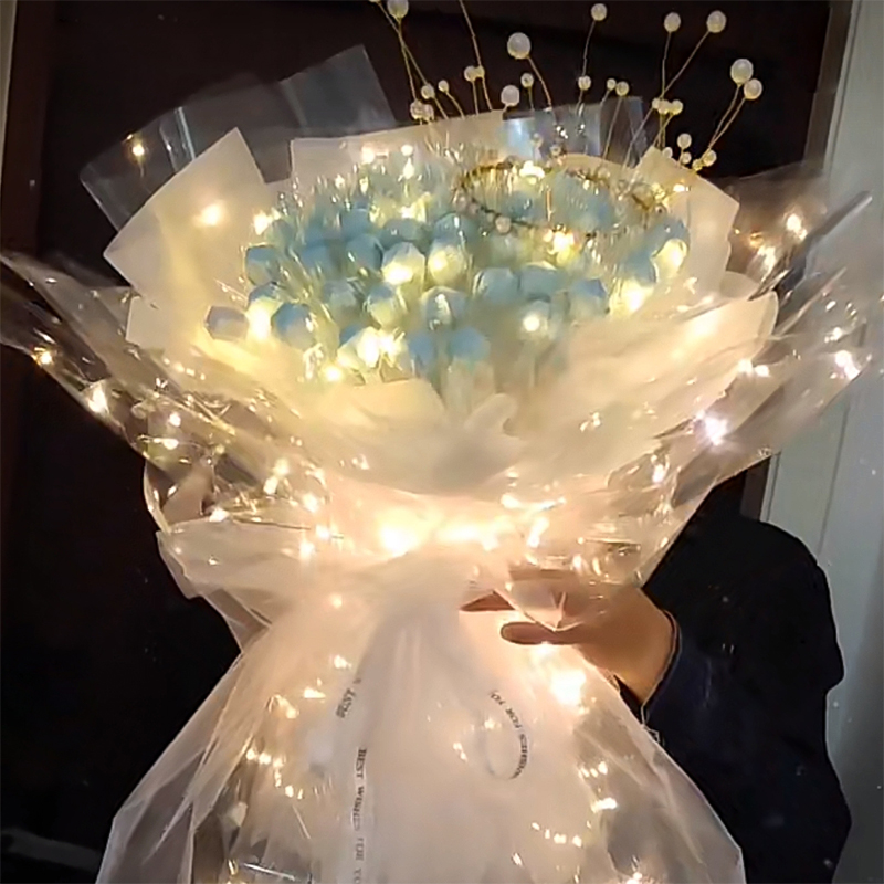 60x60cm LED Luminous Flower Wr - Flower Wrap Kraft recension och pris