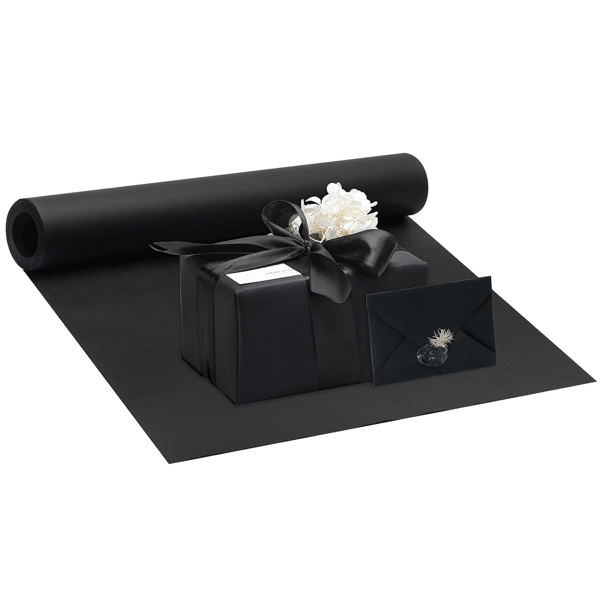 kraft paper Black Wrapping Pap - Flower Wrap Kraft recension och pris
