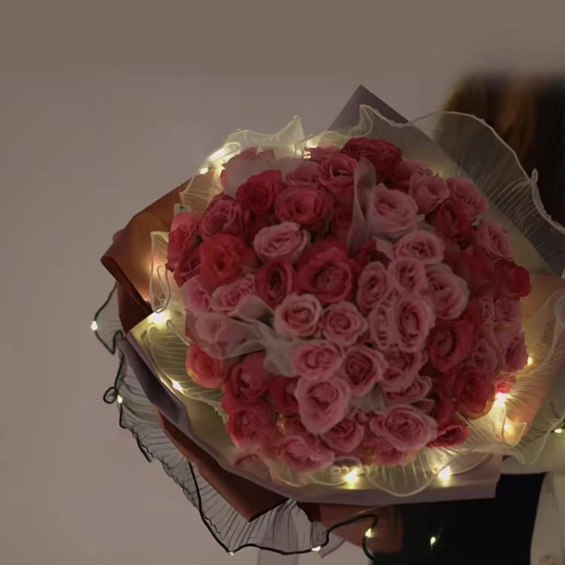 1Pcs LED Flower Wrapping Paper - Flower Wrap Kraft recension och pris