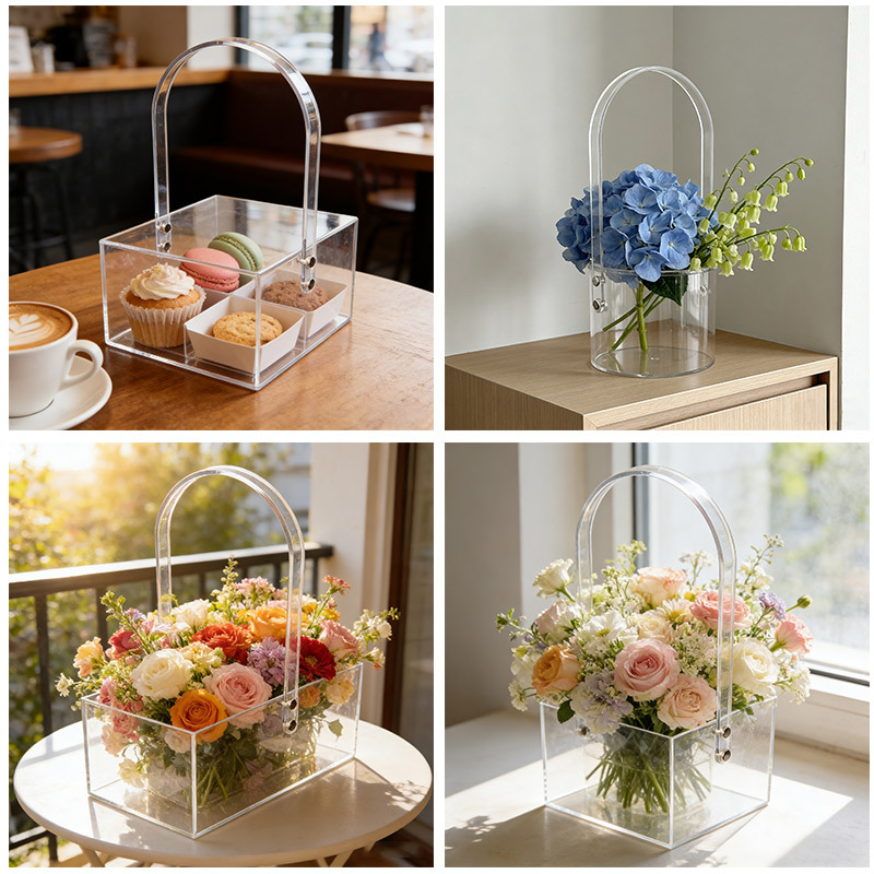 Acrylic Handheld Flower Box Tr - Flower Wrap Kraft recension och pris