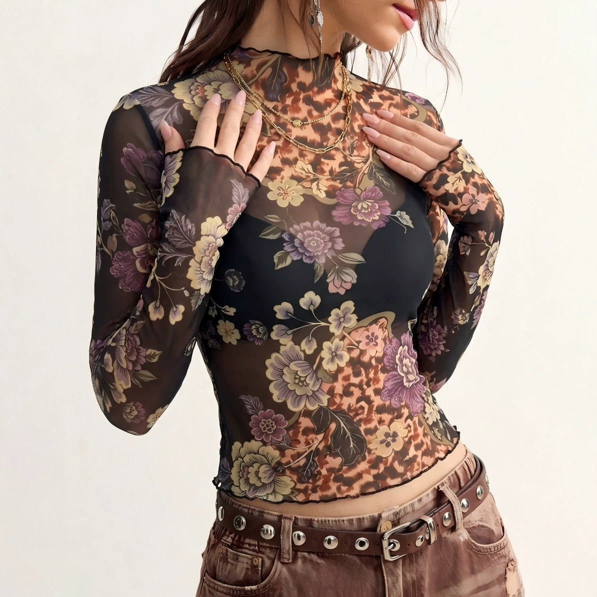 B 2026 Retro Flower Print See  - B & J Florist Supply Linwood recension och pris