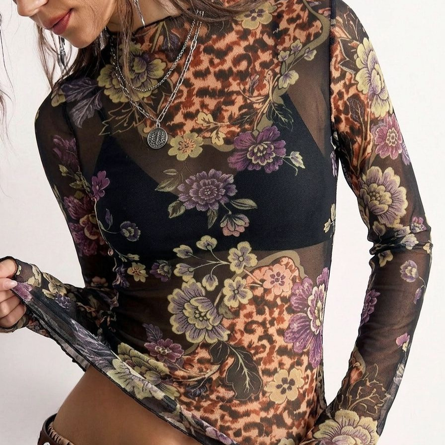 B 2026 Retro Flower Print See  - B & J Florist Supply Linwood recension och pris