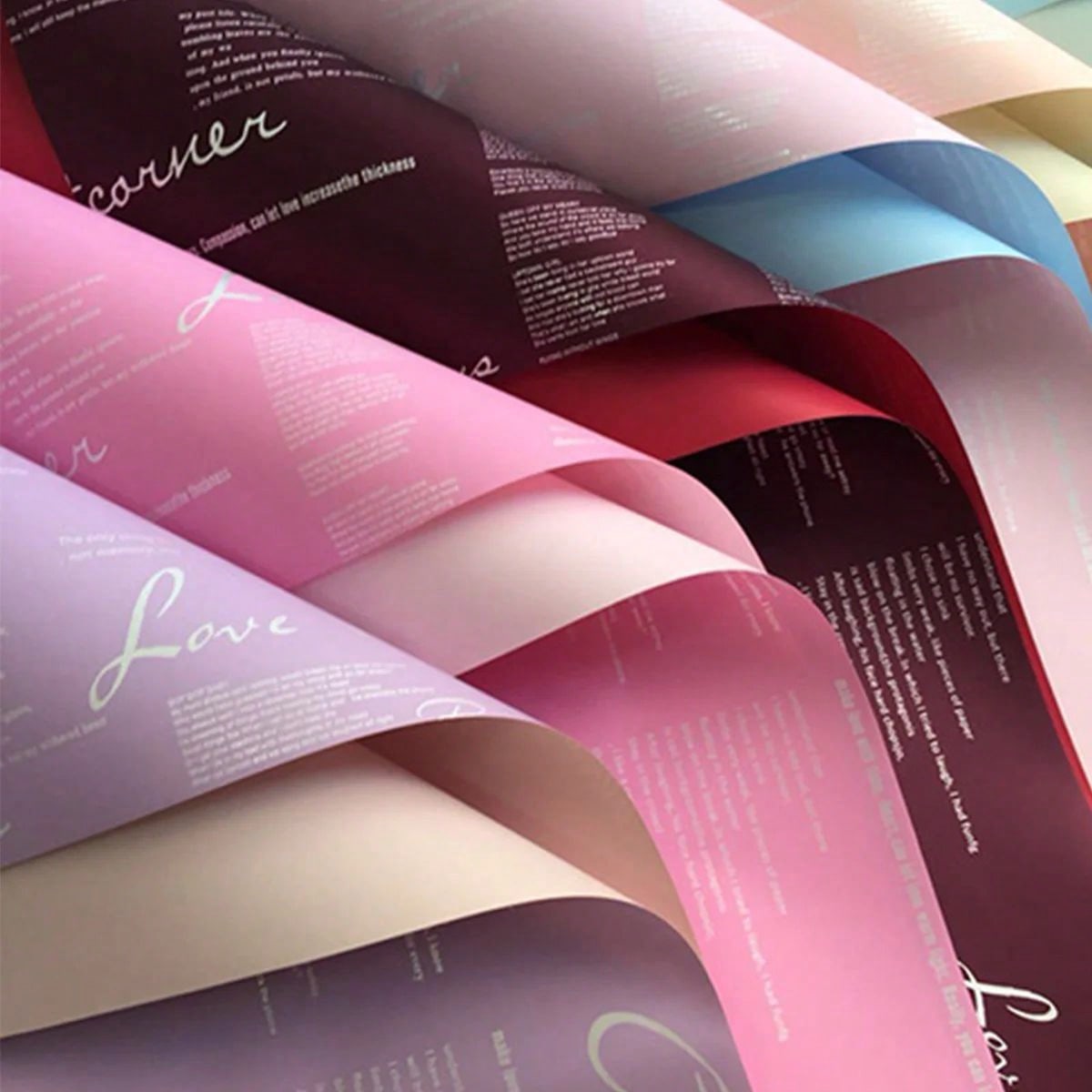 20PCS Waterproof Two-Tone Eleg - Flower Wrap Kraft recension och pris